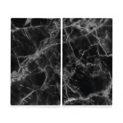 Protection Plaque MARBLE NOIR (lot De 2)