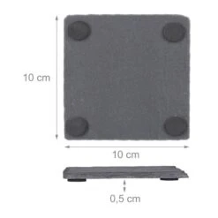 32x Dessous De Verre Ardoise -GourmetHome Soldes Magasin 08727e2bfc964388acd98d052e092d12 1
