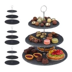 Présentoir Apéritif 3 étages En Lot De 4