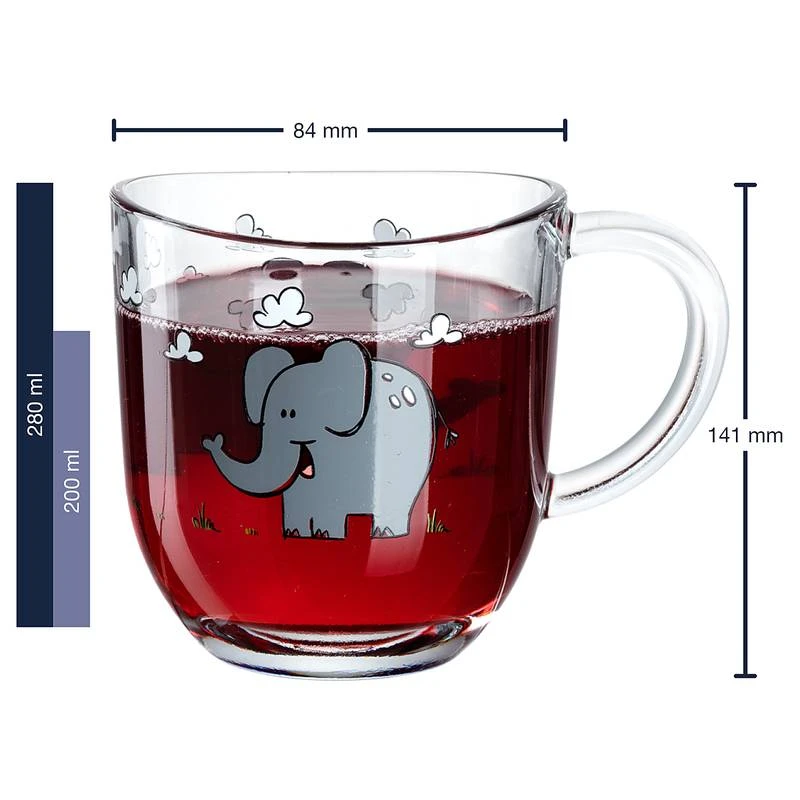Leonardo Tasses Bambini Éléphant (lot De 6) 4 Leonardo Tasses Bambini Éléphant (lot De 6) – Image 4