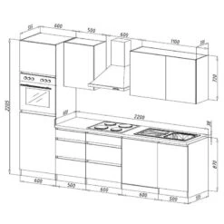 Cuisine équipée Melano II (9 éléments) 27 Cuisine équipée Melano II (9 éléments) -GourmetHome Soldes Magasin 1000269063 230609 500 SKETCH DETAILS P000000001000269063 sketch