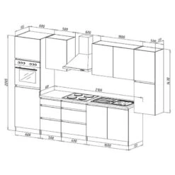 Cuisine équipée Melano I (9 éléments) 26 Cuisine équipée Melano I (9 éléments) -GourmetHome Soldes Magasin 1000269065 230609 500 SKETCH DETAILS P000000001000269065 sketch