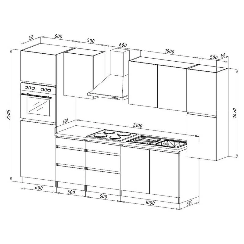 Cuisine équipée Melano I (9 éléments) 7 Cuisine équipée Melano I (9 éléments) – Image 7