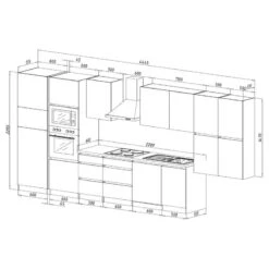 Cuisine équipée Melano VI (9 éléments) 36 Cuisine équipée Melano VI (9 éléments) -GourmetHome Soldes Magasin 1000269153 230609 500 SKETCH DETAILS P000000001000269153 sketch