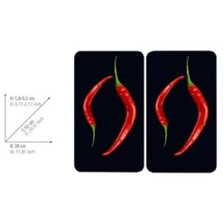 Wenko Couvre-plaques Poivrons (2 él.) -GourmetHome Soldes Magasin 1000274107 210618 14063200291 SKETCH DETAILS P000000001000274107 sketch