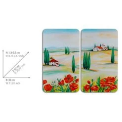 Wenko Couvre-plaques Toscana (2 él.) 9 Wenko Couvre-plaques Toscana (2 él.) -GourmetHome Soldes Magasin 1000274117 210618 14063700330 SKETCH DETAILS P000000001000274117 sketch