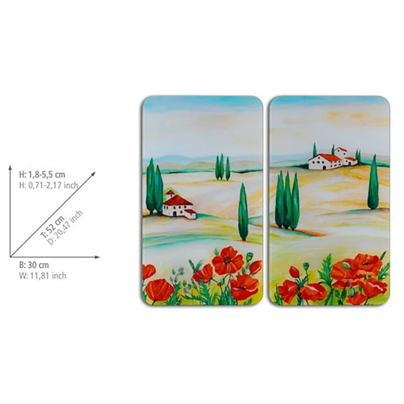 Wenko Couvre-plaques Toscana (2 él.) 5 Wenko Couvre-plaques Toscana (2 él.) – Image 5