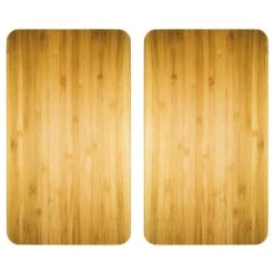 Wenko Couvre-plaques Faux Bois (2 él.)