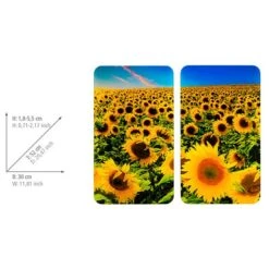 Wenko Couvre-plaques Tournesol (2 él.) 7 Wenko Couvre-plaques Tournesol (2 él.) -GourmetHome Soldes Magasin 1000274134 210618 14064200382 SKETCH DETAILS P000000001000274134 sketch