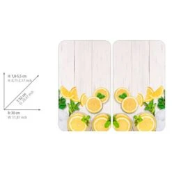 Wenko Couvre-plaques Citrons (2 él.) -GourmetHome Soldes Magasin 1000274136 210618 14064300390 SKETCH DETAILS P000000001000274136 sketch