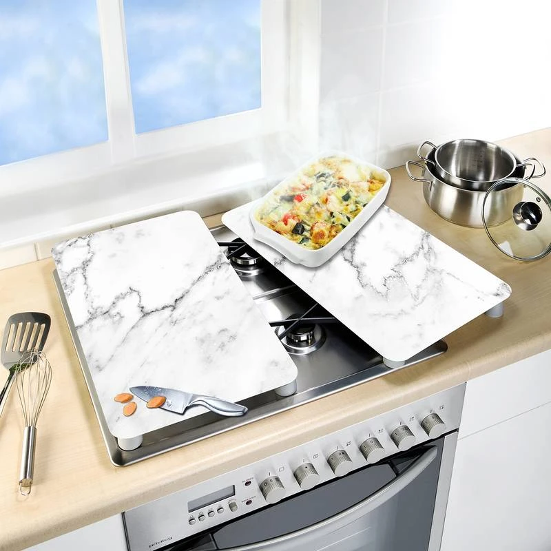 Wenko Couvre-plaques Marbrées (2 él.) 5 Wenko Couvre-plaques Marbrées (2 él.) – Image 5