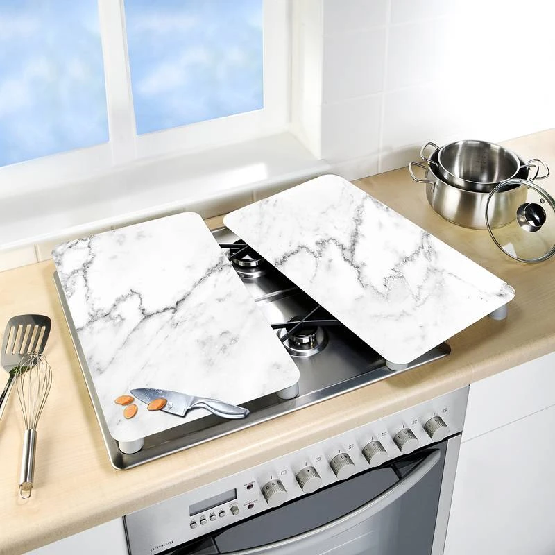 Wenko Couvre-plaques Marbrées (2 él.) 6 Wenko Couvre-plaques Marbrées (2 él.) – Image 6