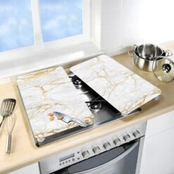 Wenko Couvre-plaques Marbrures (2 él.) -GourmetHome Soldes Magasin 1000274164 210618 14065300477 MOOD DETAILS P000000001000274164 mood