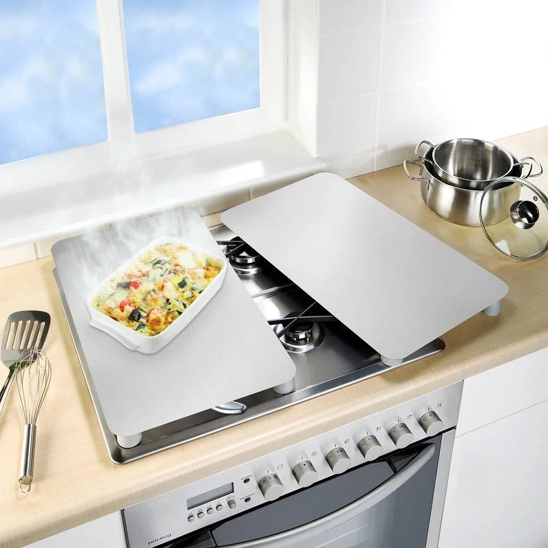 Wenko Couvre-plaques Argent (2 él.) 3 Wenko Couvre-plaques Argent (2 él.) – Image 3