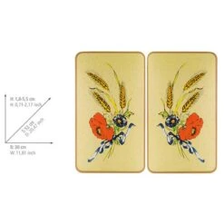 Wenko Couvre-plaques Bleuets (2 él.) -GourmetHome Soldes Magasin 1000274186 210618 14070100562 SKETCH DETAILS P000000001000274186 sketch