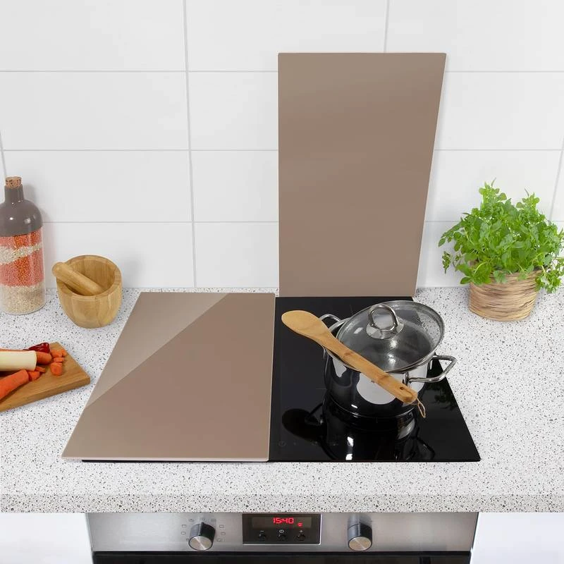 Protège-plaque De Cuisson Mocca 2 Protège-plaque De Cuisson Mocca – Image 2