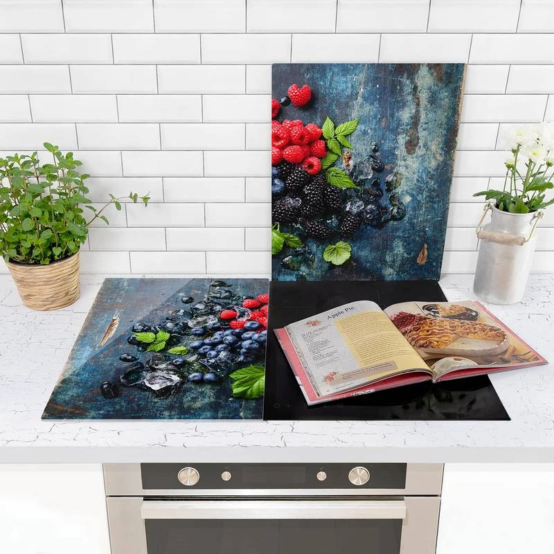 Protège-plaque De Cuisson Fruits Rouges 2 Protège-plaque De Cuisson Fruits Rouges – Image 2