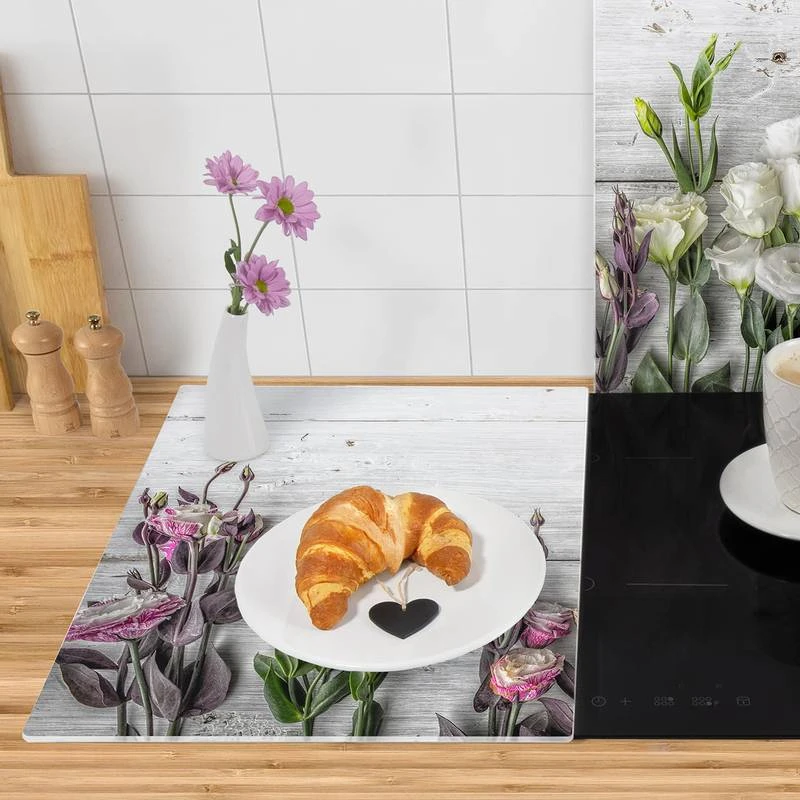 Protège-plaque De Cuisson Rose Tulipe 6 Protège-plaque De Cuisson Rose Tulipe – Image 6