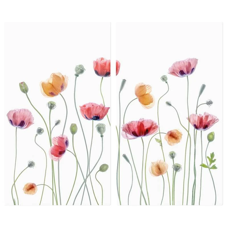 Protège-plaque De Cuisson Coquelicots 1 Protège-plaque De Cuisson Coquelicots