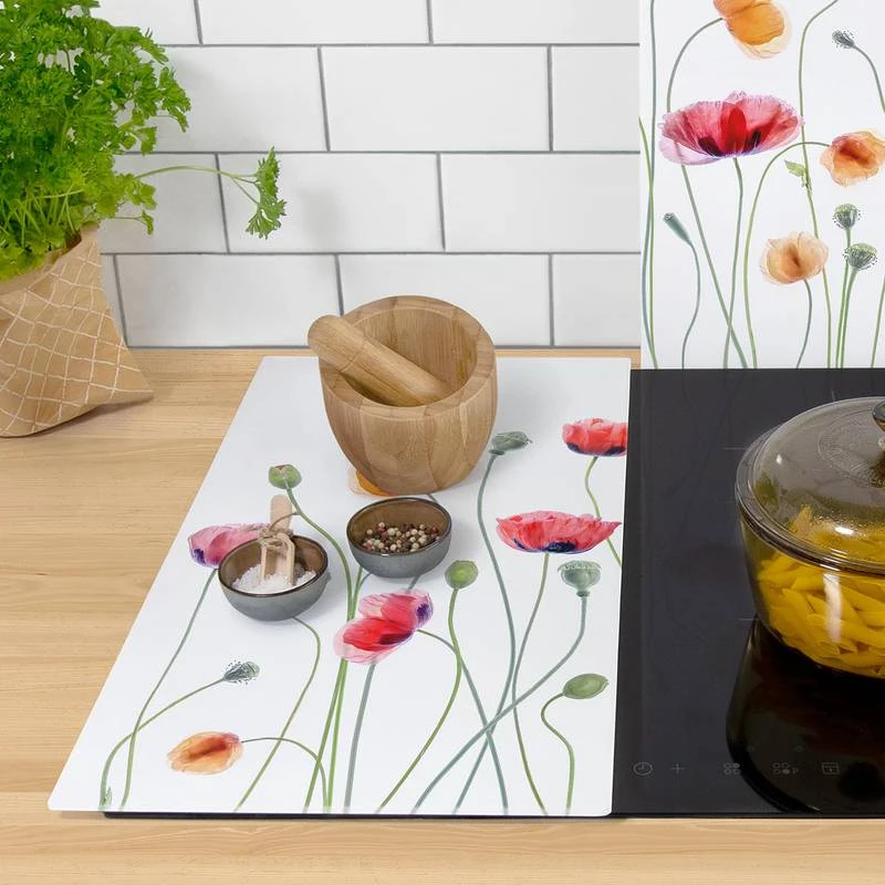 Protège-plaque De Cuisson Coquelicots 6 Protège-plaque De Cuisson Coquelicots – Image 6