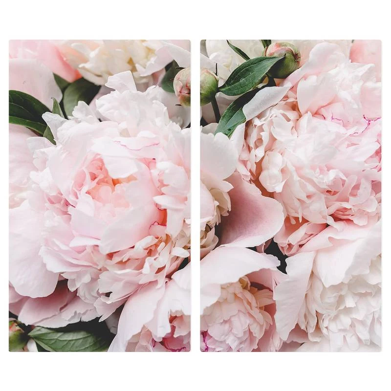 Protège-plaque De Cuisson Pivoines 1 Protège-plaque De Cuisson Pivoines