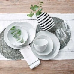 Assiettes Plates MANOR - Lot De 4 -GourmetHome Soldes Magasin 1000331130 220621 024 MOOD DETAILS P000000001000331130 mood