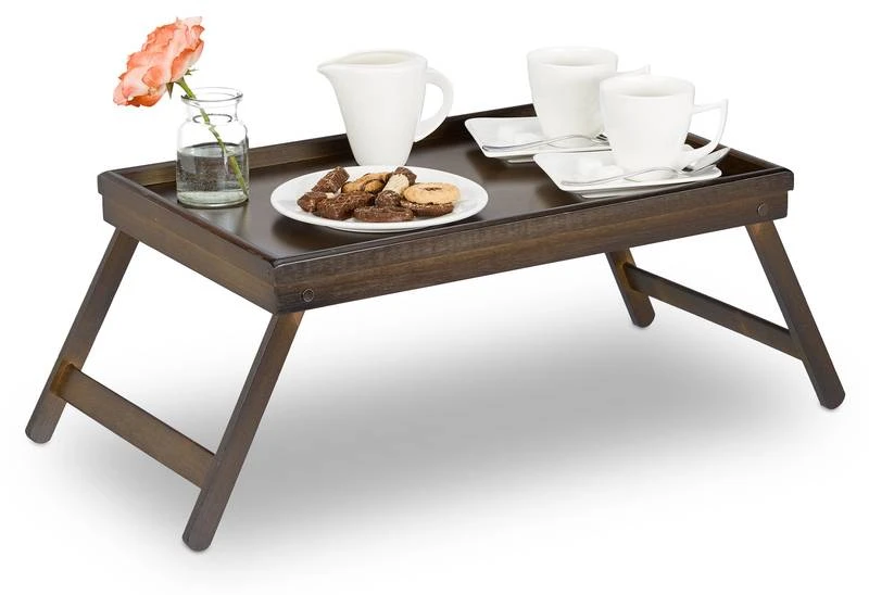 Tablette De Lit Bambou Marron Foncé 1 Tablette De Lit Bambou Marron Foncé