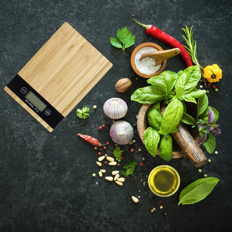 Balance électronique Cuisine En Bambou 2 Balance électronique Cuisine En Bambou – Image 2