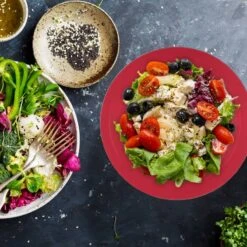 Saladier Bicolore En Lot De 2 -GourmetHome Soldes Magasin 1889f9d4e9dd43f28481f84ac68e7415