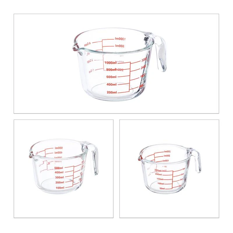 Lot De 3 Verres Mesureurs 6 Lot De 3 Verres Mesureurs – Image 6
