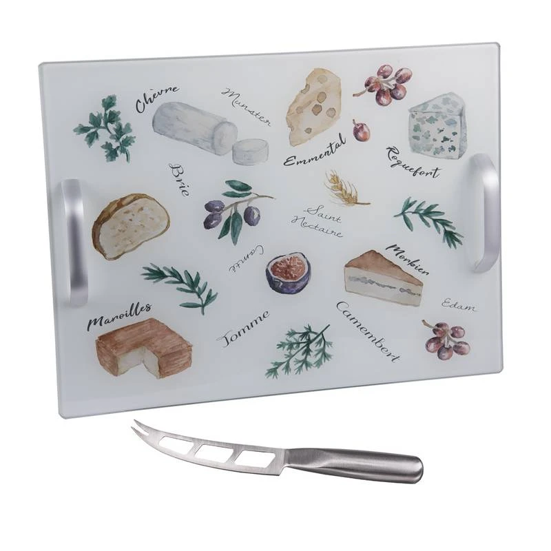 Plateau à Fromage Avec Anse +couteau 1 Plateau à Fromage Avec Anse +couteau