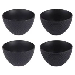 Coffret De 4 Coupelles Snow Black Mat