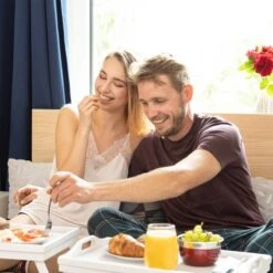 Tablette De Lit Pliante En Bambou Blanc 9 Tablette De Lit Pliante En Bambou Blanc -GourmetHome Soldes Magasin 296ae02d81d5430d900bc87e260e634a