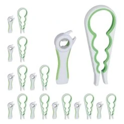Ouvre-couvercle Blanc-vert Lot De 20
