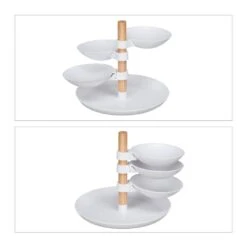 Serviteur à Gâteaux à 4 étages -GourmetHome Soldes Magasin 2fe8fbec621e49d6aecddf678c9bc31a