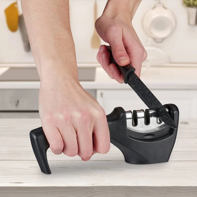 Lot De 2 Aiguiseurs Couteaux à 3 Modes 2 Lot De 2 Aiguiseurs Couteaux à 3 Modes – Image 2