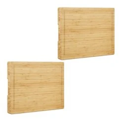 Lot De 2 Planches à Découper Bambou