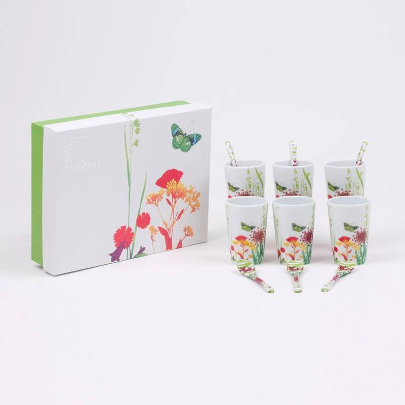 Coffret De 6 Gobelets Et Leurs Cuillière 2 Coffret De 6 Gobelets Et Leurs Cuillière – Image 2
