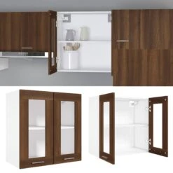 VIDAXL Armoire Vitrée Suspendue -GourmetHome Soldes Magasin 33dbe9bb536c44a58e029a178b22c761