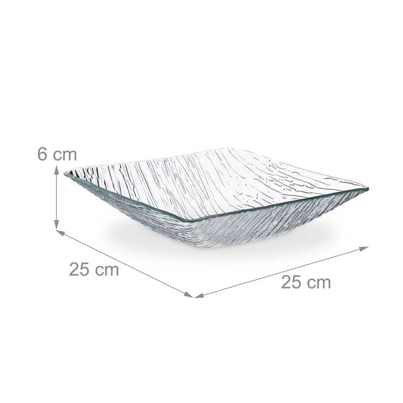 Saladier Carré En Verre 7 Saladier Carré En Verre – Image 7