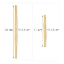 Lot De 2 Rouleaux à Pâtisserie En Bambou -GourmetHome Soldes Magasin 3dcf053d405a44f49b11ba8bb57e76b2