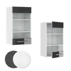 Meuble Haut Vitré Fame Blanc Brillant -GourmetHome Soldes Magasin 4099e865c05e4f52b70450b33a0cf0ba