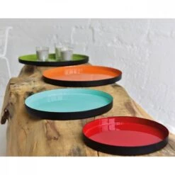 Lot De 4 Plateaux En Métal Laqué 11 Lot De 4 Plateaux En Métal Laqué -GourmetHome Soldes Magasin 4422ab45a0654919a63ebbe786d09f44