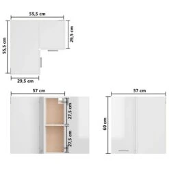 VIDAXL Armoire D'angle Suspendue -GourmetHome Soldes Magasin 446833e40f5140899a16fa5936687107