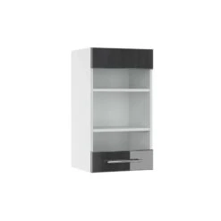 Meuble Haut Vitré Fame Blanc Brillant -GourmetHome Soldes Magasin 446c7a26a6db436abe6d3d696ba81f8e