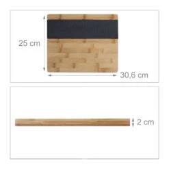 Planche à Découper En Bambou Ardoise -GourmetHome Soldes Magasin 450a3f81eb8f449183aa104d4b8e7a4c