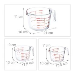 Lot De 3 Verres Mesureurs 13 Lot De 3 Verres Mesureurs -GourmetHome Soldes Magasin 4660172077bc4568b9721c0effa4267f