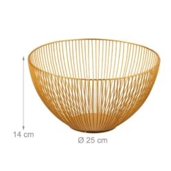 Corbeille à Fruits En Métal Doré -GourmetHome Soldes Magasin 48796ea6bab44d15b67ed174ae6ecfeb