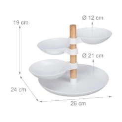 Serviteur à Gâteaux à 4 étages -GourmetHome Soldes Magasin 489bbd082b884ece9d7725c20b1dbb61
