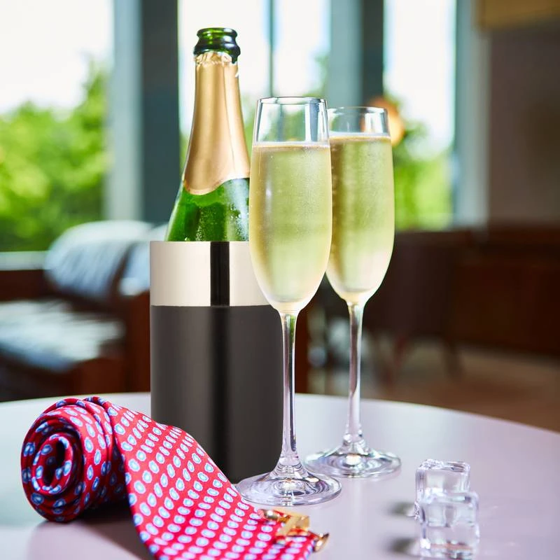 Refroidisseur à Vin En Acier Inox Noir 3 Refroidisseur à Vin En Acier Inox Noir – Image 3